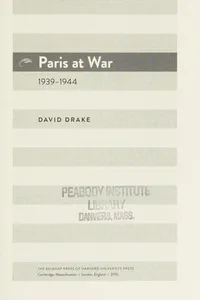 Paris at war, 1939-1944