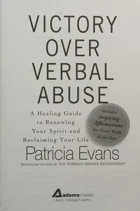 Cover of Victory over verbal abuse by Patricia Evans