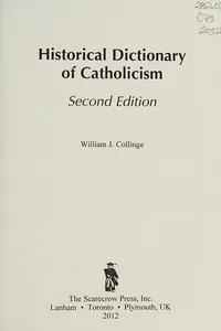 Historical dictionary of Catholicism