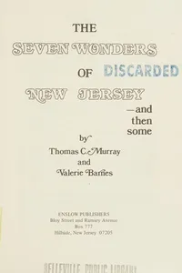 Capa de The seven wonders of New Jersey--and then some