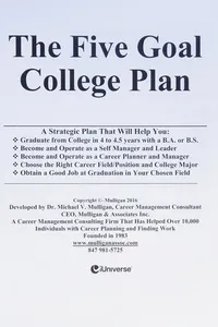 Cover of Five Goal College Plan