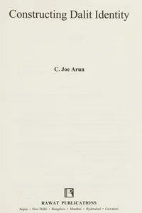 Constructing dalit identity