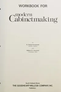 Modern Cabinetmaking/Instructors Guide
