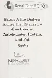 Eating a pre-dialysis kidney diet (stages 1-4)