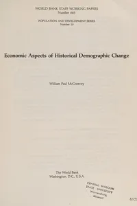 Economic aspects of historical demographic change