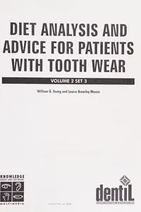 Diet analysis and advice for patients with tooth wear