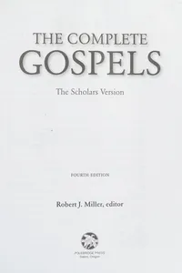 The complete Gospels