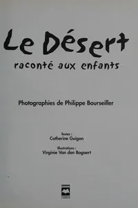 Le désert raconté aux enfants