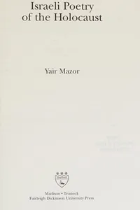 Israeli poetry of the Holocaust