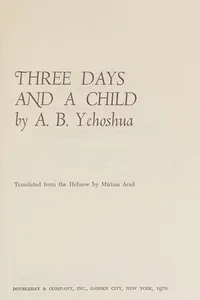 Three days and a child