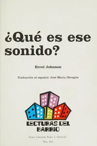 ¿Qué es ese sonido?