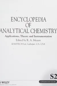 Encyclopedia of analytical chemistry