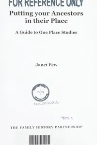 Putting your ancestors in their place