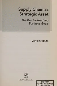 Supply chain as strategic asset