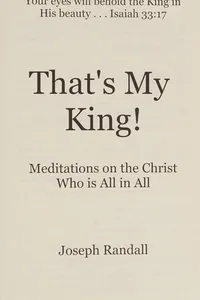 That's my king!
