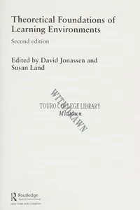 Theoretical foundations of learning environments