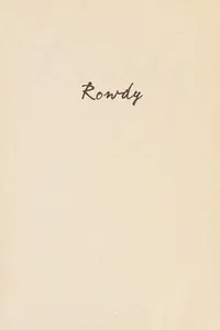 Rowdy (Marked Men, #5)