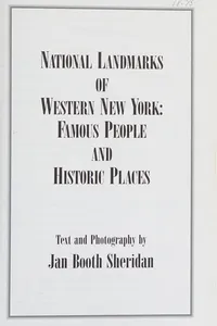 National landmarks of Western New York