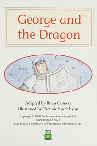 Cover of George and the dragon