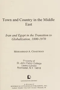 Town and country in the Middle East