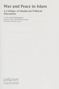 War and peace in Islam