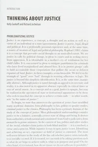 Thinking about justice