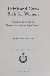 Think and grow rich for women