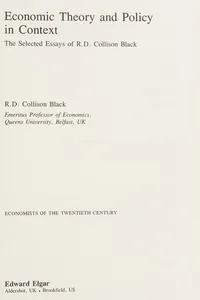 Economic theory and policy in context
