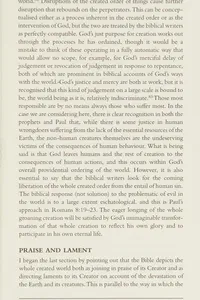 Cover of The Bible and ecology