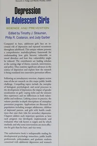 Depression in adolescent girls
