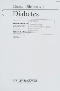 Clinical Dilemmas in Diabetes