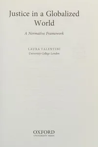 Justice in a Globalized World