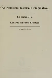 Antropología, historia e imaginativa