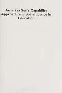 Amartya Sen's capability approach and social justice in education