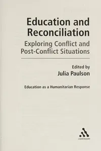 Education and reconciliation
