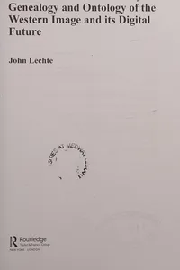 Genealogy and ontology of the Western image and its digital future