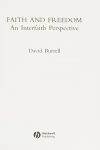 Capa de FAITH AND FREEDOM por David B. Burrell