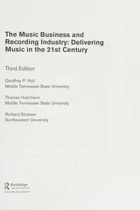 Capa de The music and recording business