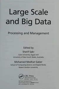 Large scale and big data
