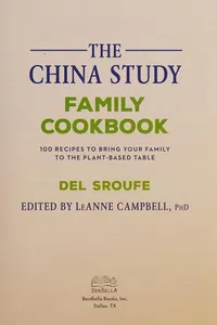 The China study family cookbook