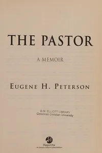 The Pastor: A Memoir