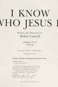 I know who Jesus is