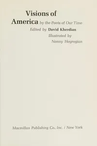 Capa de Visions of America