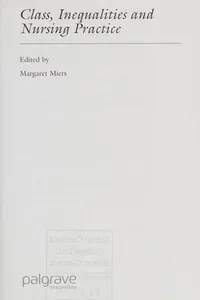 Class, Inequalities and Nursing Practice