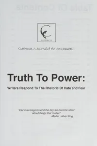Cover of Truth to power