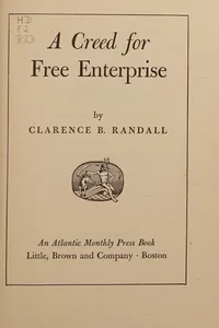 A creed for free enterprise