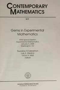 Gems in experimental mathematics