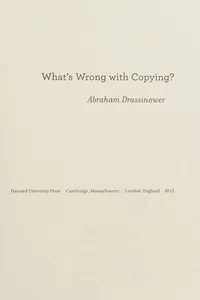 What's wrong with copying?