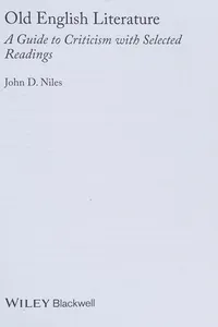 Old English Literature