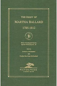 The diary of Martha Ballard, 1785-1812